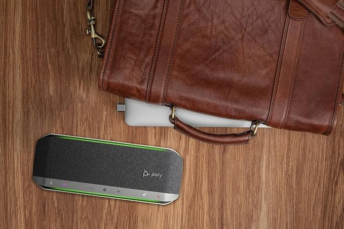 Poly - Sync 40+ Bluetooth Smart Speakerphone (Plantronics) - Flexible Work Spaces - Connect to PC/Mac via Included BT600 Dongle & Smartphones via Bluetooth - Works with Teams (Certified), Zoom & more - Image 4
