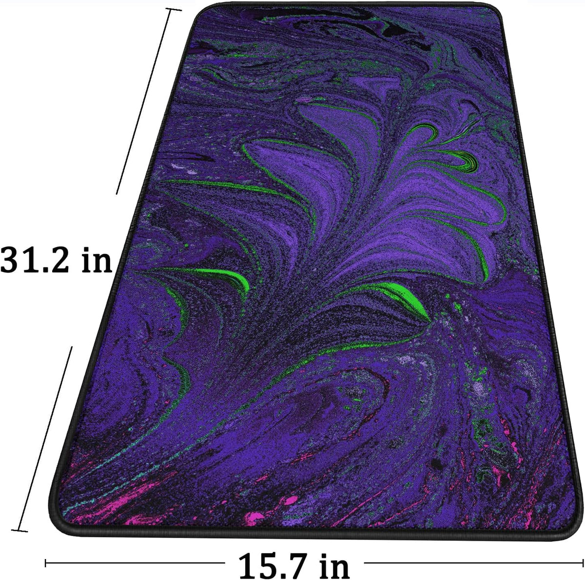 Large Mouse Pad with Stitched Edges, Durable Non-Slip Natural Rubber Base - Image 6