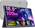Upperizon Portable Monitor 18.5 inch FHD 130% sRGB 100Hz HDR HDMI USB-C Travel Monitor for Laptop MacBook PC Surface PS5 Xbox, Large External Display with Cover & Speakers, VESA Compatible by Upperizon