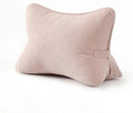 Pat. Pend. Corduroy Back Support Pillow for Sitting, Ideal for Expecting Moms, Low Back Cushion for Bed Sitting, Reading & Relaxing, Ergonomic Triangle Backrest, Washable Cover, Pink by Ailuteie