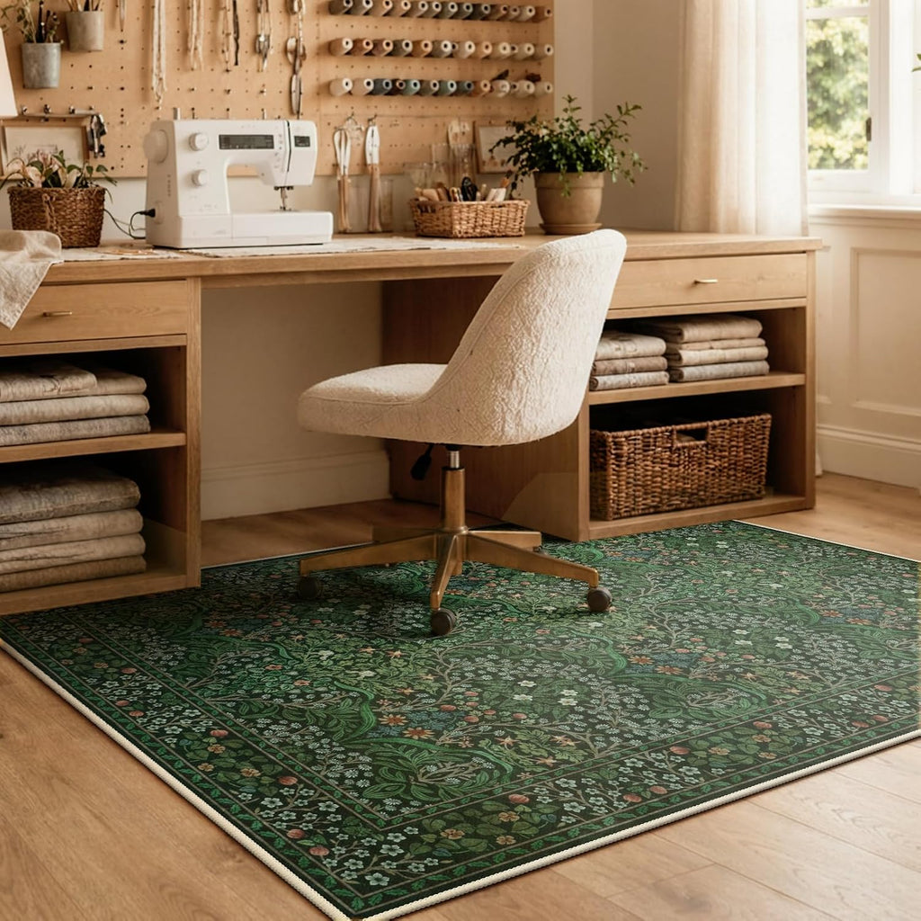 Home Office Chair Mat for Hardwood Floor, 48"x60" Desk Floor Mat for Hard Floors, Under Desk Rug for Rolling Chair, Antil-Sip Large Protector Mat for Office Chair, Easy to Roll - Image 7