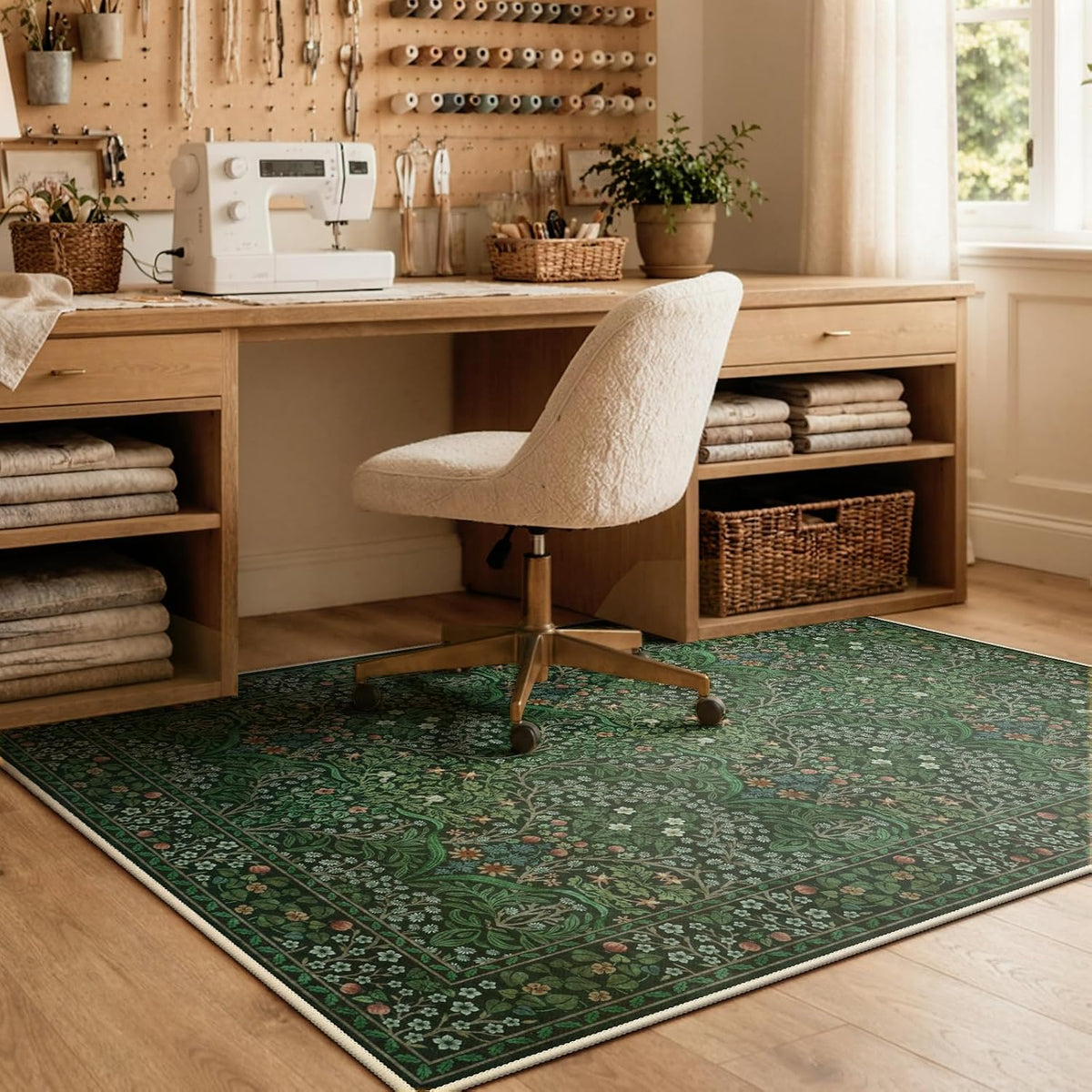 Home Office Chair Mat for Hardwood Floor, 48"x60" Desk Floor Mat for Hard Floors, Under Desk Rug for Rolling Chair, Antil-Sip Large Protector Mat for Office Chair, Easy to Roll - Image 7