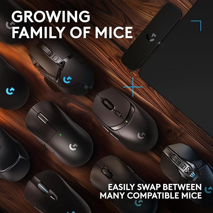 Logitech G POWERPLAY 2 Wireless Charging Mouse Pad - Black | For Logitech G compatible wireless mice only, for PC/Mac, cloth and hard surfaces included - Image 5