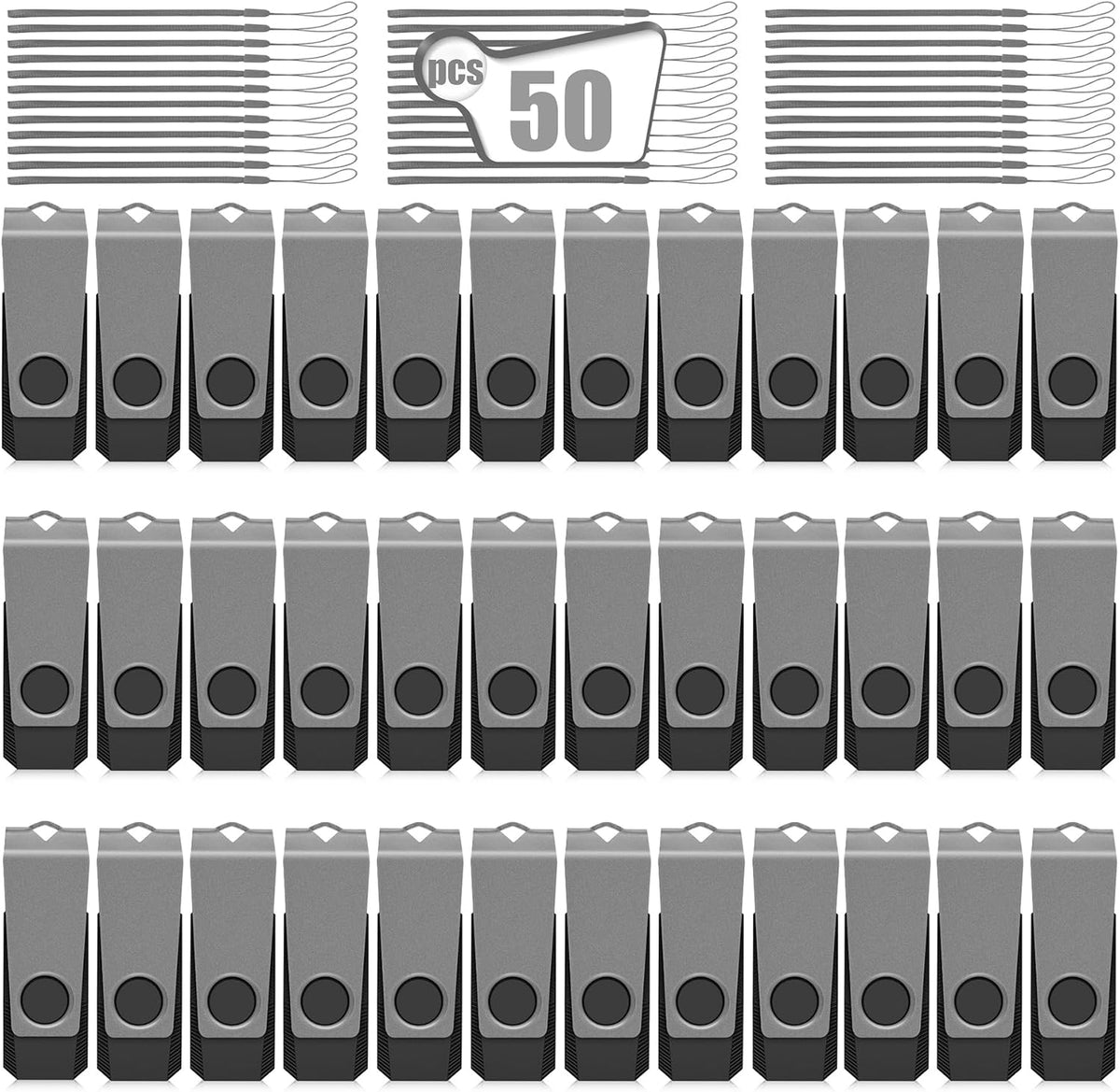 AGECASH 512MB USB Flash Drive 50 Pack Bulk USB 2.0 Thumb Drive Pack of 50 by AGECASH A