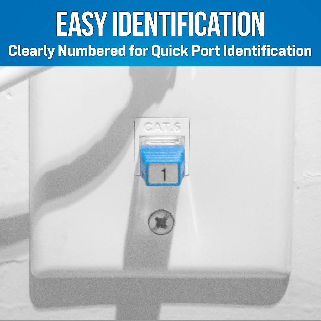Jonard Tools CM-RJ45/8 RJ45 Cable Identifiers for CM-100, Pack of 8 - Numbered Port Mapping Kit for Ethernet Cables, Network & Telecom Use - Image 5