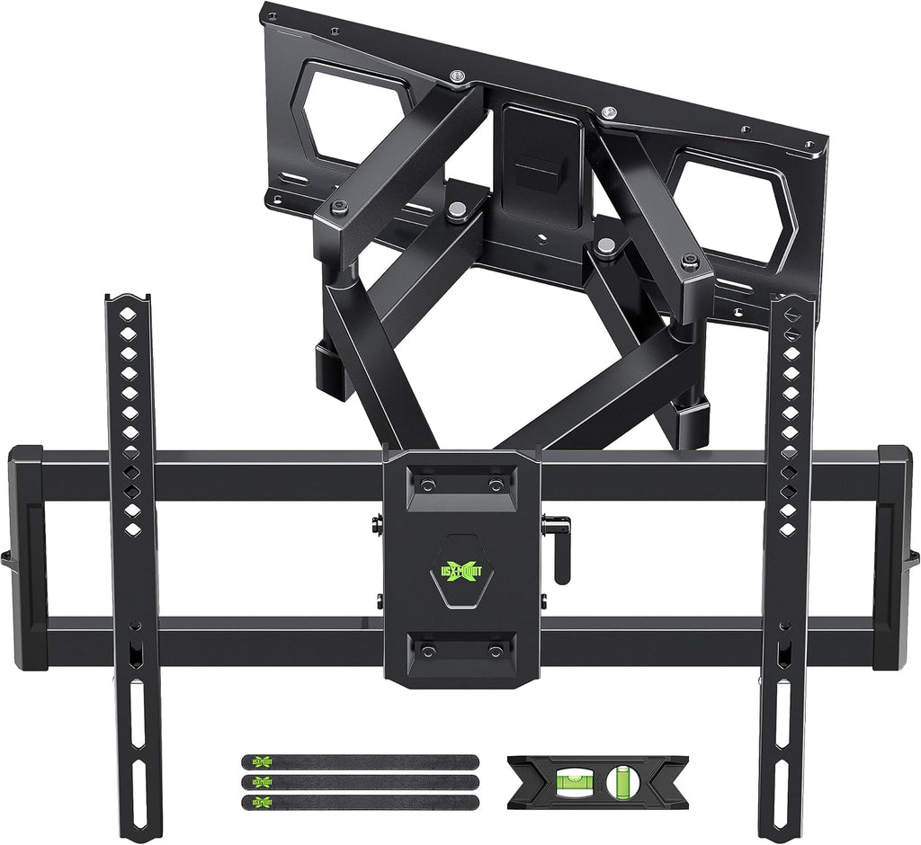 Full Motion TV Wall Mount for Most 37"-84" Flat Screen TV, Swivel or Tilt TV Wall Bracket with Dual Articulating Arms, for 12"-16" Wood Studs, Max VESA 600x400mm, Load 120 lbs by USX MOUNT by USX MOUNT