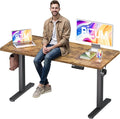 BIZUM Electric Standing Desk, 55" x 24" Height Adjustable Desk, Rustic Brown Sit to Stand Desk Memory Gaming Computer Workstation for Home Office by Unknown