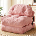 Folding Sofa Bed, Convertible Sleeper Chair with Back Support and Pillow by Vellorise