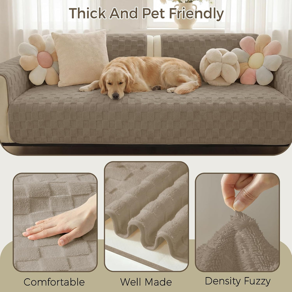 Foxdecor Couch Cover for Dogs Sofa Covers Non Slip Couch Pad Pet Friendly - Image 2