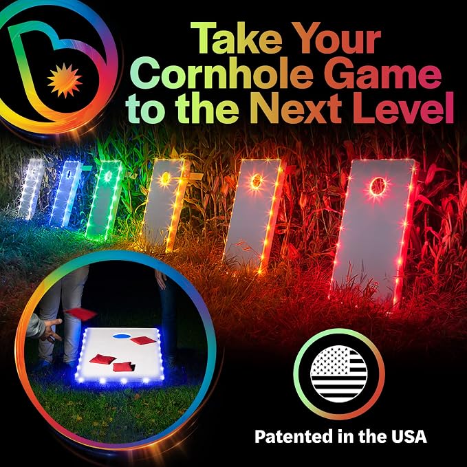 TossBrightz LED Cornhole Lights (Set of Two) - Weather Resistant Kit - Image 3