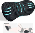 kasney Lumbar Support Pillow for Office Chair, Back Pillow, Black | Memory Foam Lumbar Pillow for Low Back Pain Relief, Ergonomic Streamline Car Seat, Office Chair, Recliner and Bed by kasney