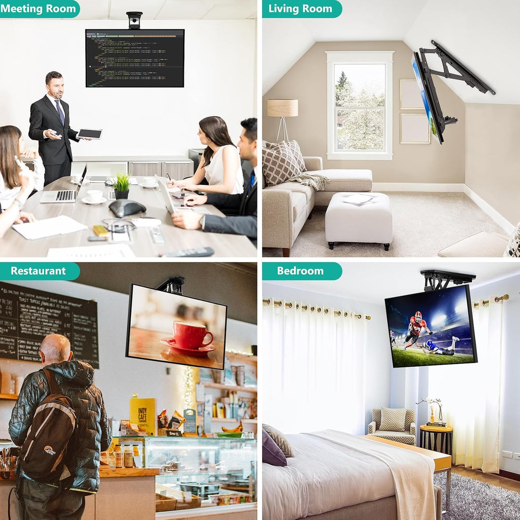 WALI Motorized Ceiling TV Mount for 32-70 inch TVs, Remote and APP Control - Image 7