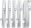 LISEN USB C Cable, 5-Pack [3.3/3.3/6.6/6.6/10FT] USBC to USBC Cable for iPhone 16e 15 Pro Max Charger Cord, 60W (3.1A) C to C Cable Fast Charging for Samsung S25/S24/23, Switch 2, iPad, MacBook,White by Lisen