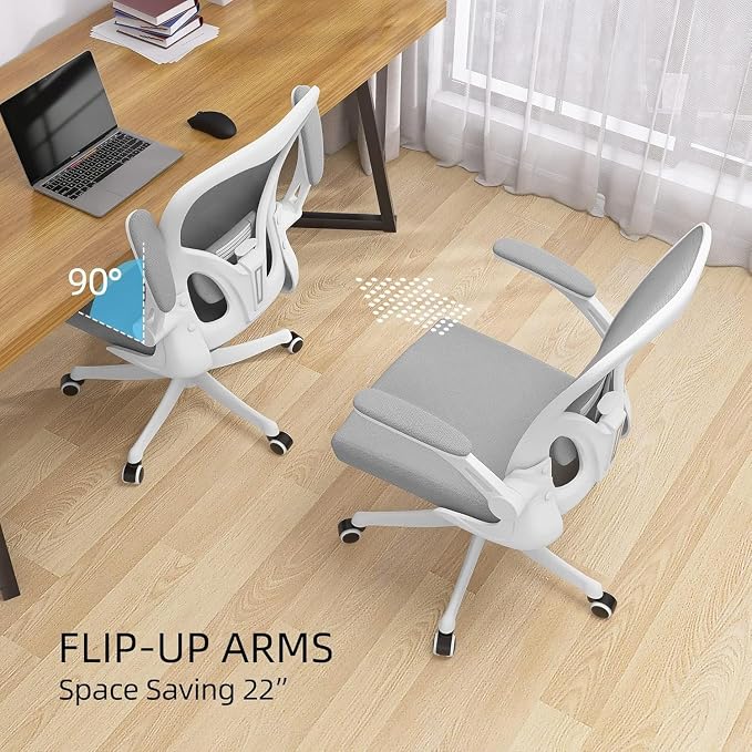 Ergonomic Office Desk Chair High Back Mesh Computer Chair Adjustable Chair | 360° Swivel Adjustable Lumbar Support & Flip-Up Armrests capacity 300 lbs capacity - Image 6