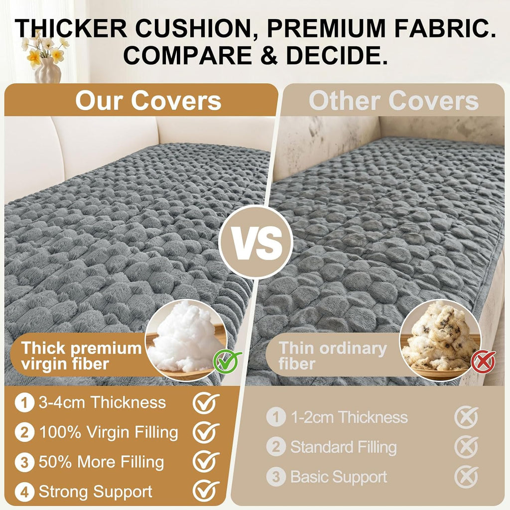 Smiry Couch Covers for Dogs, Non Slip Fuzzy Pet Sofa Protector Washable - Image 4