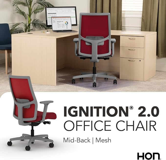 HON Ignition 2.0 Ergonomic Office Chair, Lumbar Support, Bullseye - Image 7