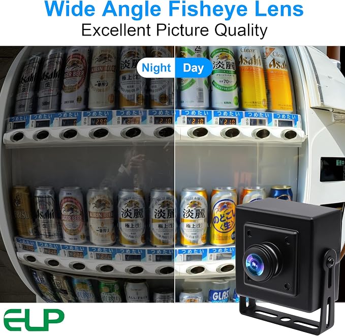 ELP Sony IMX323 Sensor Mini Wide Angle USB Camera with 180degree Fisheye Lens HD 1080P 0.01Lux Low Light PC Camera UVC H.264 USB2.0 Embedded Webcam for Computer, Laptop,Raspberry Pi - Image 7