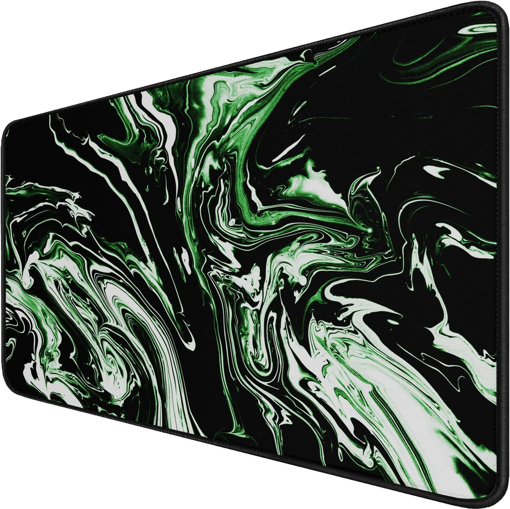 Large Extended Mouse Pad with Stitched Edges, Non-Slip Natural Rubber Base by Hsmienk