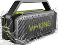 W-KING Bluetooth Speaker 100W Max IPX6 Waterproof Outdoor Portable Loud | 108dB Large Rugged Floating Wireless Boombox Beach Pool Camping Essentials, 60W Deep Bass Radiator EQ, 40H, 2 Pairing, TF AUX by W-KING