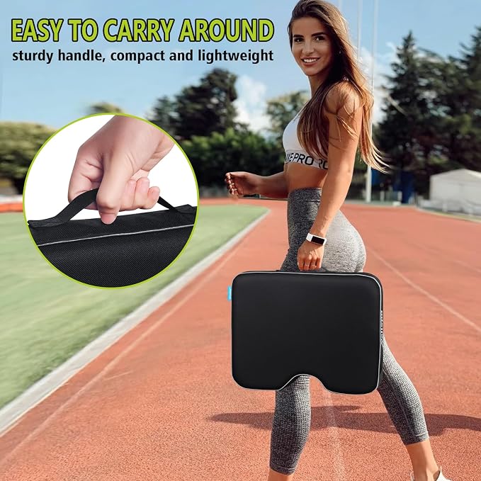 Stadium Seat Cushion for Bleachers, 2-in-1 Reversible Soft & Firm | Bleacher Cushion with Memory & High-Density Foam, Ergonomic Non-Slip Design, Portable for Indoor & Outdoor Sports, Events - Image 5