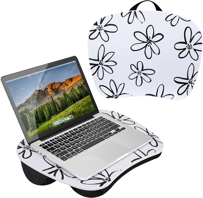 LAPGEAR MyStyle Lap Desk – Brushed Flower, Fits 15.6” Laptops - Image 7