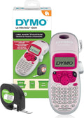DYMO LetraTag LT-100H Handheld Aesthetic Label Maker, ABC Keyboard Label Printer with Easy-to-Use, 13 Character LCD Screen, Great for Home & Office Organization, Pink by DYMO