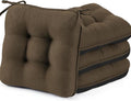 BETU Chair Cushions for Dining Chairs,3.5" Thick Kitchen Table Chair Pads with Ties,Non Slip Backing and Covers,Seat Cushion for Dining Room,Bar,Patio Chairs,18"X18"X3.5" by BETU
