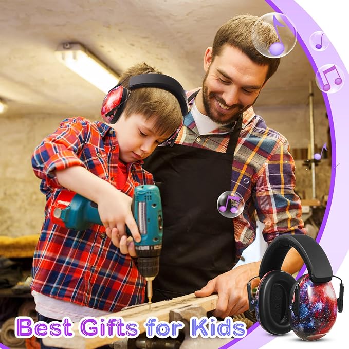 12 Pcs Kids Noise Cancelling Headphones Ear Muffs Starry Sky Style | Ear Protection for Kids Adults 27dB Noise Reduction Hearing Earmuff for Autism Sensory Relief Concerts Fireworks Studying - Image 7