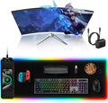TopMade Mouse Pad with Wireless Charging, 31.5" x 11.81" Large Desk Mat RGB Gaming Mousepad, LED Desk Pad Keyboard Pad, Waterproof Desk Pad (Includes 20W PD Power Adapter & 6.56ft Woven Cable) by TopmadeProduct-Ordernow