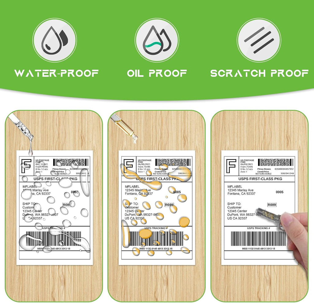 MFLABEL 4x6 Direct Thermal Shipping Labels - 32 Rolls of 450 Labels/Roll, Compatible with Zebra 2844/ZP450/ZP500/ZP505, USPS/FedEx/UPS/Amazon Shipping, Smudge-Resistant & Permanent Adhesive - Image 4