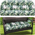 MAGIC ELEPHANT Outdoor Bench Cushion, Memory Foam Loveseat Cushion for Patio Furniture Wicker Chair, Settee Porch Swing Seat Cushion, 44 x 19 Inches (Forest Green Tulip) by Magicelephant