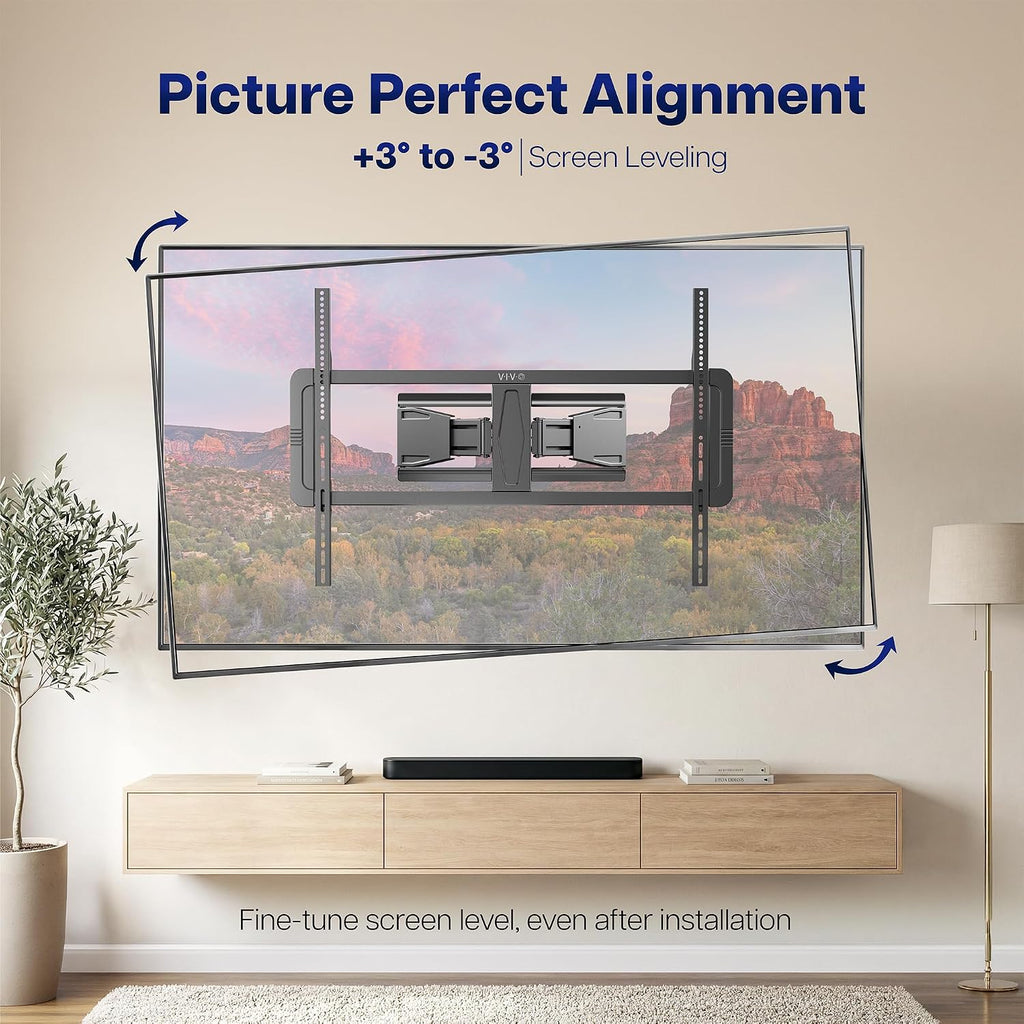 VIVO Black Ultra Slim TV Mount for 46-100 in Screens, MOUNT-TVUS100 - Image 8