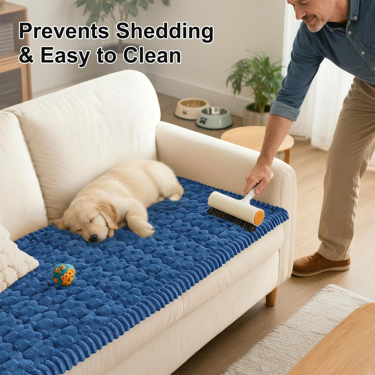 Smiry Couch Covers for Dogs, Non Slip Fuzzy Pet Sofa Protector Washable - Image 6