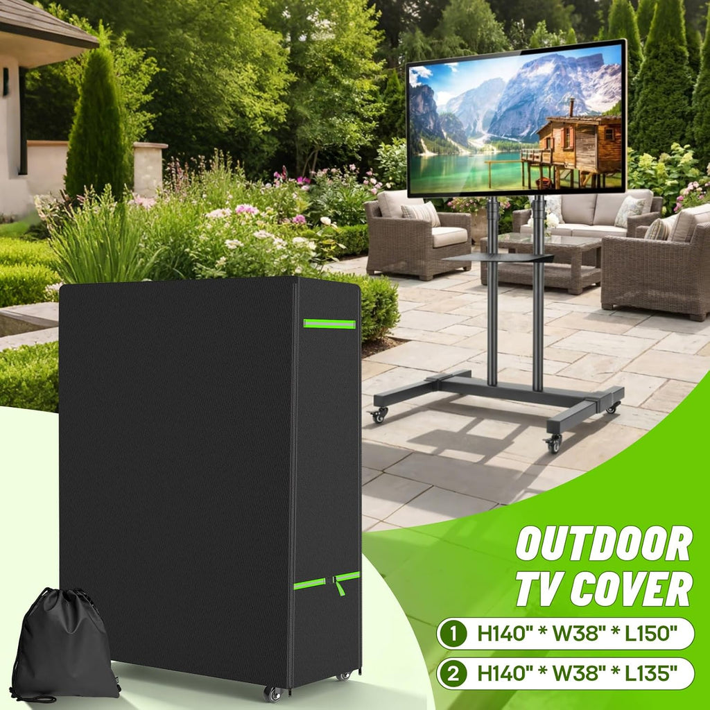 50-55" Outdoor TV Stand Cover, 600D TV Cover Waterproof, 53x15x55'' - Image 7
