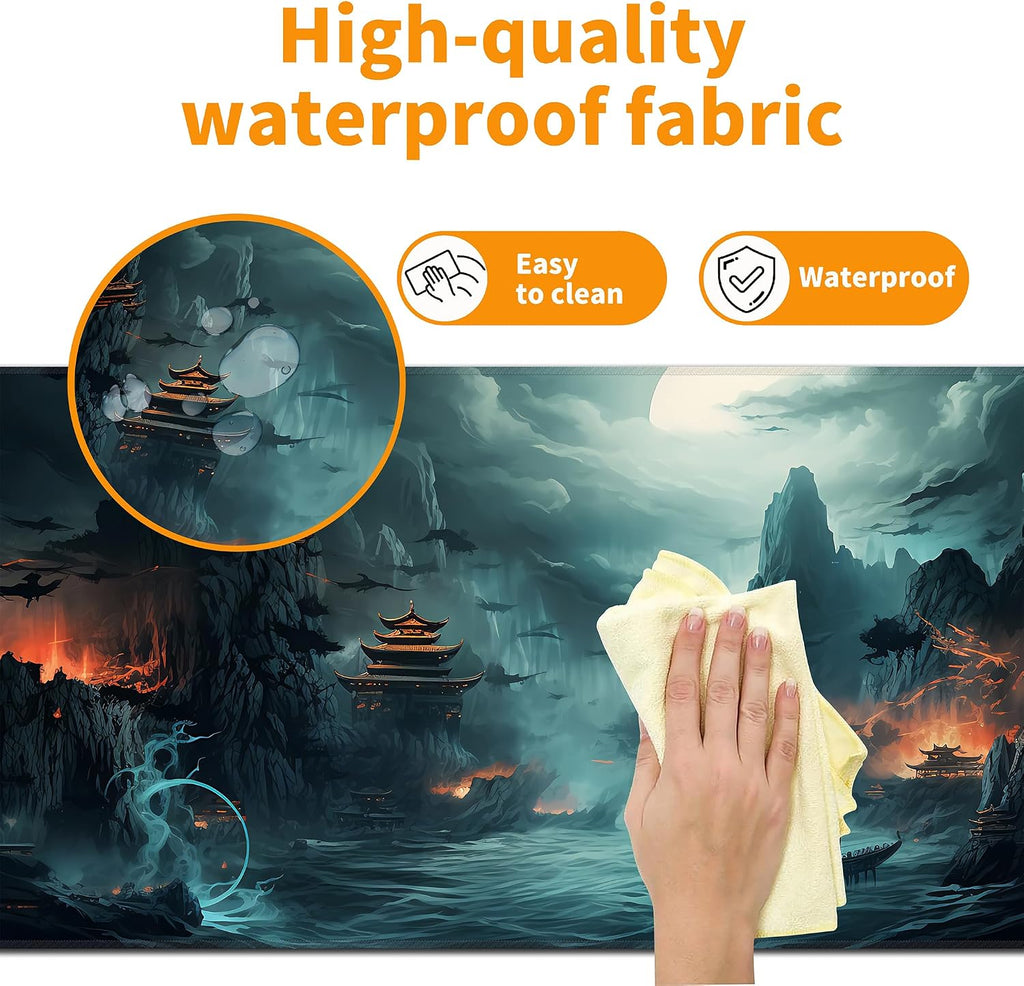 Dark Canyon Mouse Pad,XXL 35.4"x15.7" Big Gaming Mousepad,Large Extended Mouse Mat,Non-Slip Rubber Base Waterproof with Stitched Edges for Gaming Office Home - Image 4