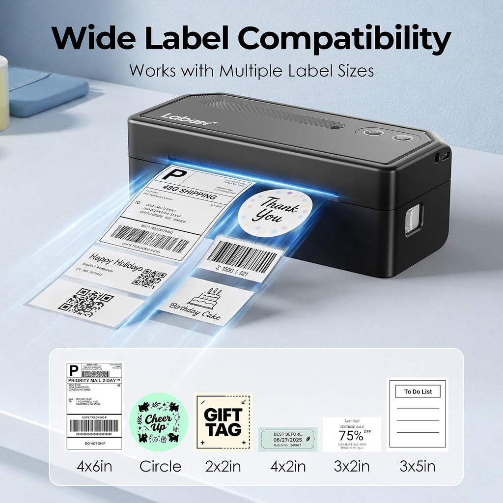 Labeer Bluetooth Thermal Shipping Label Printer, Wireless 4x6 Label Printer - Image 4