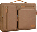 MOSISO 360 Protective Laptop Case 13.3 inch, 13-13.3 inch Laptop Sleeve | Compatible with MacBook Air/Pro 13 / Pro 14,HP Dell Acer ASUS, Side Open Carrying Case with 4 Zipper Pockets, Mocha by MOSISO