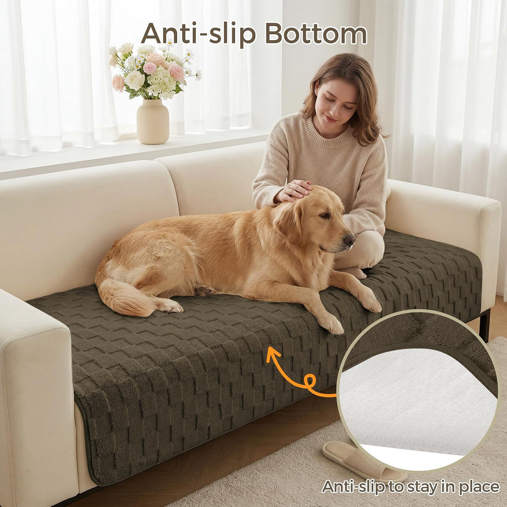 Foxdecor Couch Cover for Dogs Sofa Covers Non Slip Couch Pad Pet Friendly - Image 4