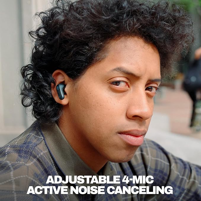 Skullcandy Rail ANC Active Noise Cancelling Wireless Earbuds - True Black | In-Ear, Bluetooth Headphones, Noise Cancellation, 38 Hours Battery, Microphone for iPhone Android, Customizable Sound - Image 2