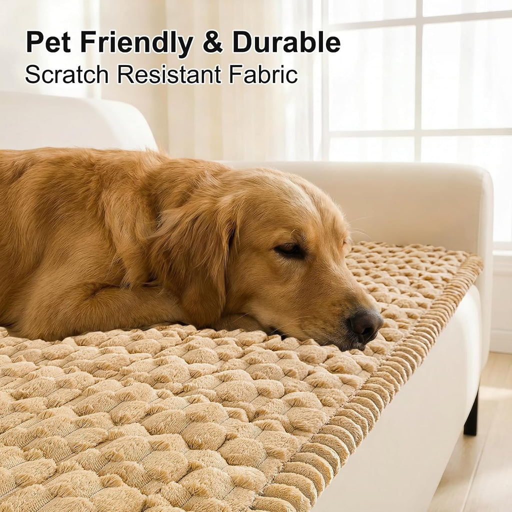 Smiry Couch Covers for Dogs, Non Slip Fuzzy Pet Sofa Protector Washable - Image 3