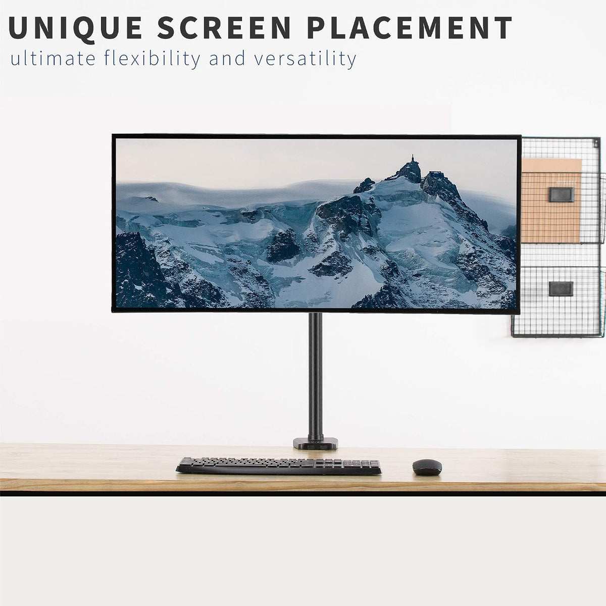 VIVO Black Pole Mounted TV Arm, 32-55 in Screens, MOUNT-POLE4A - Image 8
