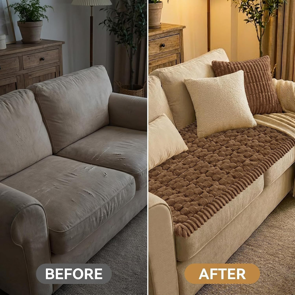 Smiry Couch Covers for Dogs, Non Slip Fuzzy Pet Sofa Protector Washable - Image 7