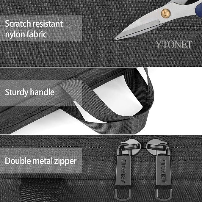 Ytonet Laptop Sleeve Case 16 Inch, Slim Laptop Cover with Handle | Laptop bag Compatible with MacBook Pro HP Dell Lenovo Asus Notebooks, TSA Protective Computer Carrying Case, Black - Image 5