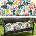 MAGIC ELEPHANT Outdoor Bench Cushion, Memory Foam Loveseat Cushion for Patio Furniture Wicker Chair, Settee Porch Swing Seat Cushion, 44 x 19 Inches (Hawaiian Palm Floral) by Magicelephant