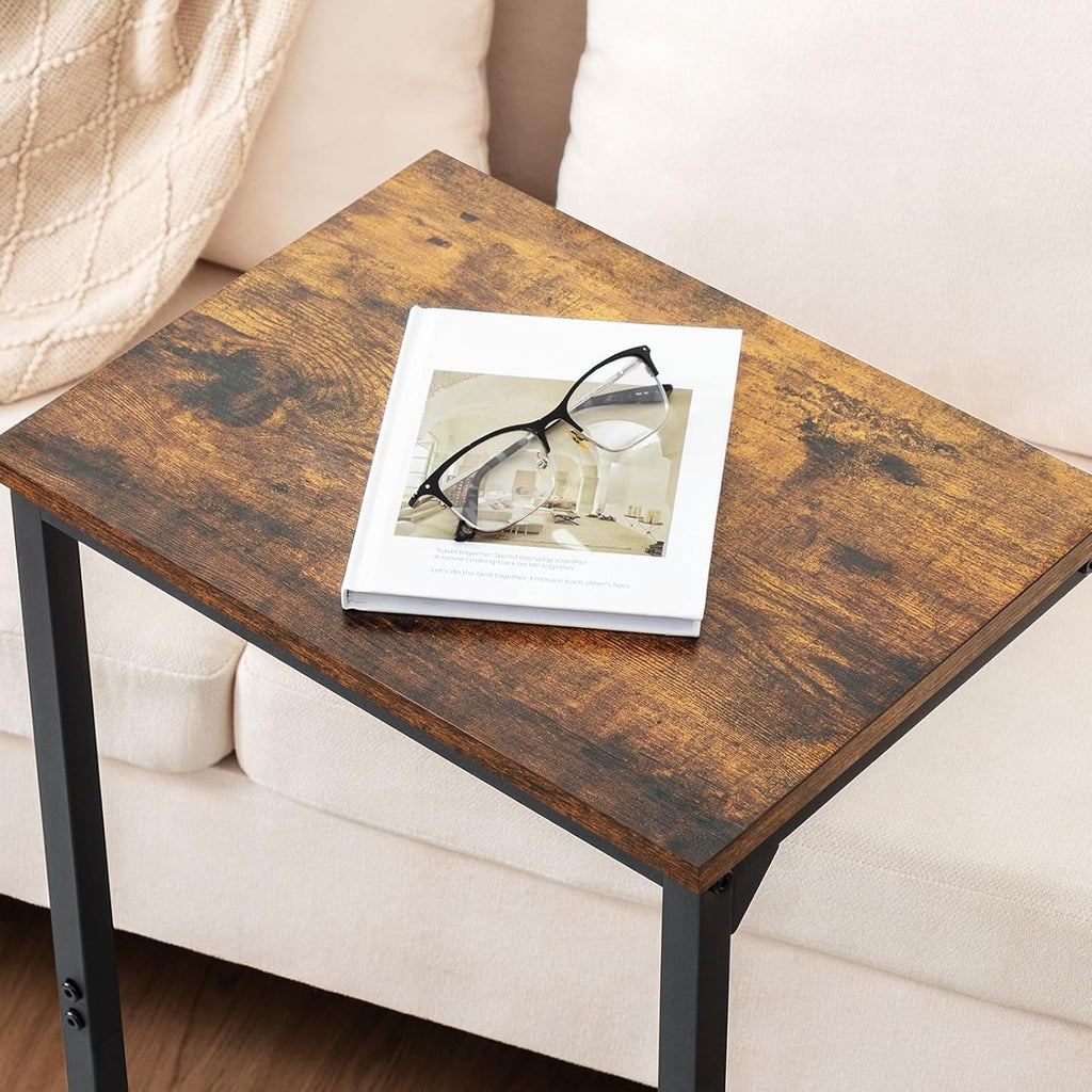 AMHANCIBLE Couch Side Table for Sofa, 26.37" Tall C Shaped End Table - Image 8
