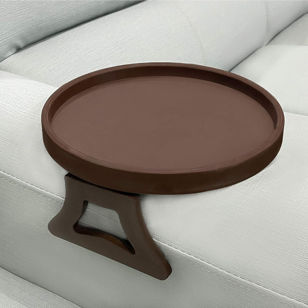 NDL Sofa Armrest Clip Table – No-Slip Couch Tray for Drinks, Snacks, Remote, Gamepads, Adjustable Armchair Table for Living Room, Bedroom, Dorm – Fits Most Armrests by NDL