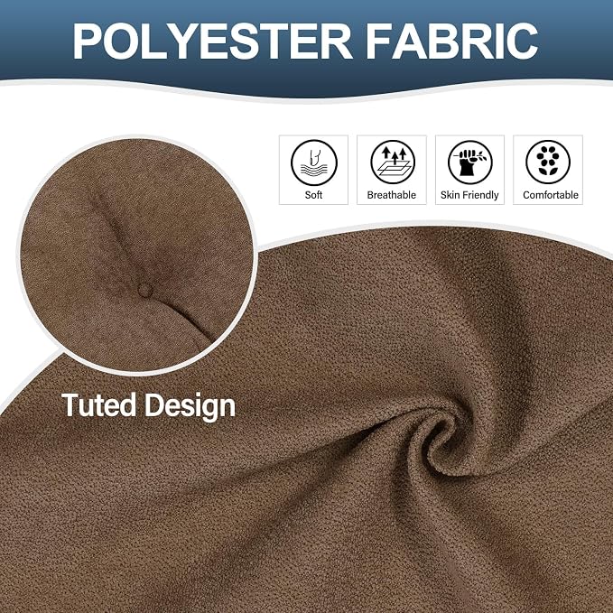 Back Pillow for Recliner Lumbar Support Pillow Soft and Fluffy Back Support Cushion Thick Lumbar Cushion for Chairs, Recliners,Sofa, Couch and Bed for Pain Relief Brown - Image 4