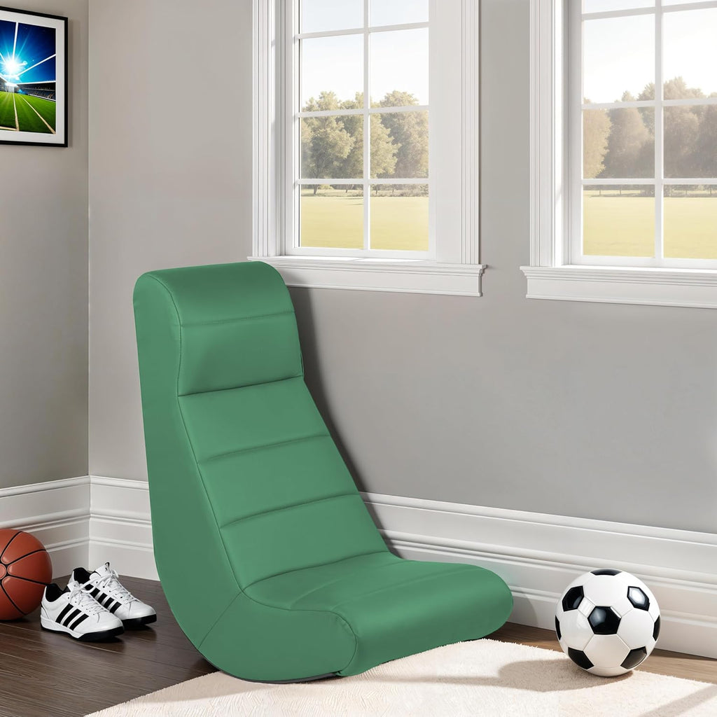FDP Soft Ergonomic Soft Floor Gaming Rocker - Green, 10489-GN - Image 2