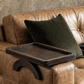 EOSAHR Couch Tray: Sofa Arm Tray with Beads for Living Room, Old Black by EOSAHR