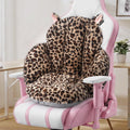 DOBUONO Comfy Office Chair Cushion: 17.5" L x 17.5" W x 18" H Cute Seat Cushion Kawaii Cushion for Gaming Chair with Backrest Non-Slip Floor Seating for Adults and Pets Khaki Stuff for Room Decor by DOBUONO